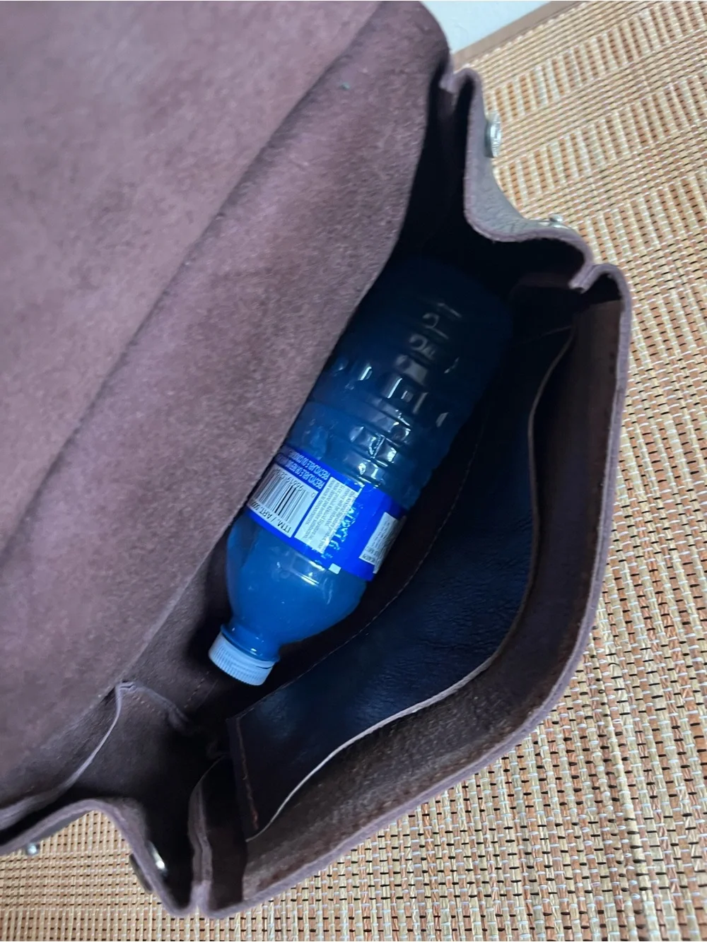 Everyday Pebbled Leather Crossbody Bag - Dark Brown Brand New - Picture 15 of 17